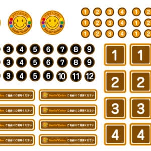 スマイルカラーFC用 店内掲示用シール〈 11 〉
